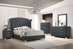 Best Furniture Outlet - Coaster - Melody 5-piece Eastern King Bedroom Set Grey - 223381KE-S5