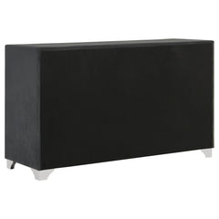 Melody 6-drawer Upholstered Dresser Grey
