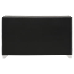 Melody 6-drawer Upholstered Dresser Grey
