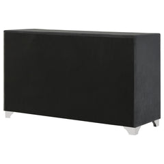 Melody 6-drawer Upholstered Dresser Grey