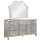 Best Furniture Outlet - Coaster - Evangeline 9-drawer Dresser with Mirror Silver Oak - 223393M