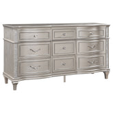 Best Furniture Outlet - Coaster - Evangeline 9-drawer Dresser Silver Oak - 223393