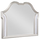 Best Furniture Outlet - Coaster - Evangeline Dresser Mirror Silver Oak - 223394
