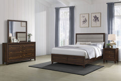 Best Furniture Outlet - Coaster - Welsley 4-piece Eastern King Bedroom Set Walnut - 223441KE-S4