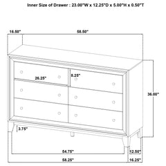 Welsley 5-piece California King Bedroom Set Walnut