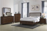 Best Furniture Outlet - Coaster - Welsley 5-piece Queen Bedroom Set Walnut - 223441Q-S5