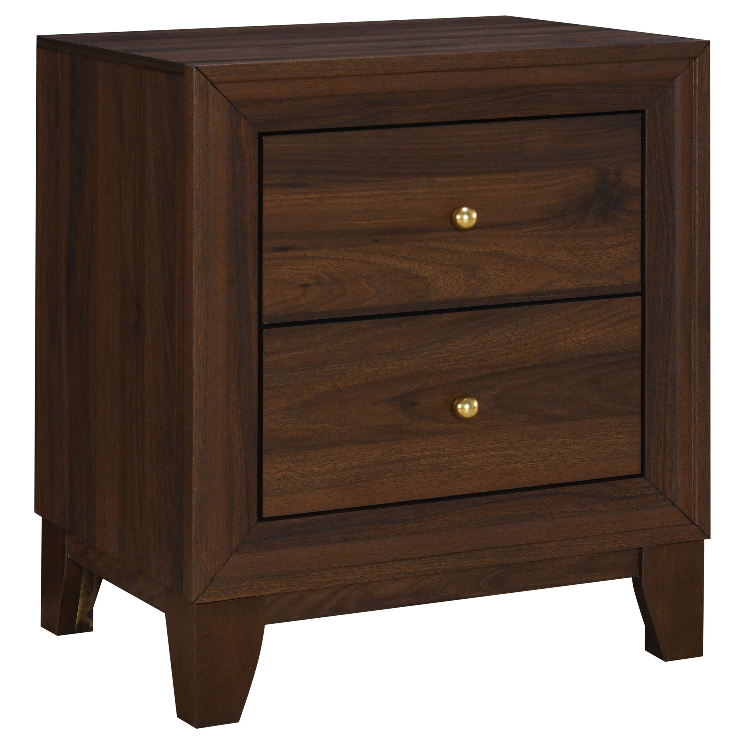 Best Furniture Outlet - Coaster - Welsley 2-drawer Nightstand Bedside Table Walnut - 223442