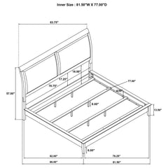 Bexhill 4-piece Eastern King Bedroom Set White