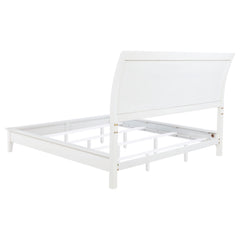 Bexhill 56-inch Upholstered Eastern King Panel Bed White