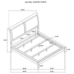 Bexhill 5-piece California King Bedroom Set White