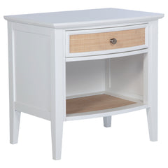 Best Furniture Outlet - Coaster - Bexhill 1-drawer Nightstand Bedside Table White - 223472