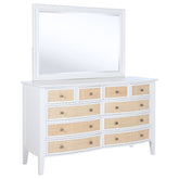 Best Furniture Outlet - Coaster - Bexhill 10-drawer Dresser and Mirror White - 223473M