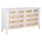 Best Furniture Outlet - Coaster - Bexhill 10-drawer Dresser Cabinet White - 223473