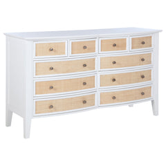 Best Furniture Outlet - Coaster - Bexhill 10-drawer Dresser Cabinet White - 223473
