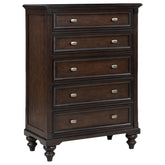 Best Furniture Outlet - Coaster - Andover 5-drawer Chest of Drawers Dark Oak - 223635