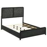 Best Furniture Outlet - Coaster - Cavelle 51-inch Upholstered Full Panel Bed Black - 223661F