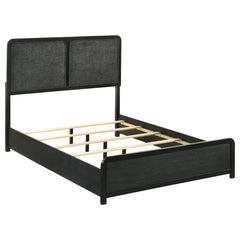 Best Furniture Outlet - Coaster - Cavelle 51-inch Upholstered Full Panel Bed Black - 223661F