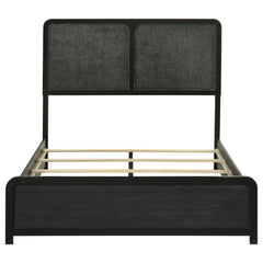 Cavelle 51-inch Upholstered Full Panel Bed Black