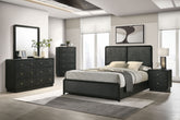 Best Furniture Outlet - Coaster - Cavelle 5-piece Eastern King Bedroom Set Black - 223661KE-S5