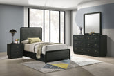 Best Furniture Outlet - Coaster - Cavelle 4-piece Twin Bedroom Set Black - 223661T-S4