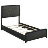 Best Furniture Outlet - Coaster - Cavelle 51-inch Upholstered Twin Panel Bed Black - 223661T