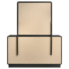 Cavelle 6-drawer Dresser and Mirror Black