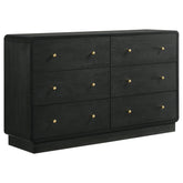 Best Furniture Outlet - Coaster - Cavelle 6-drawer Dresser Cabinet Black - 223663