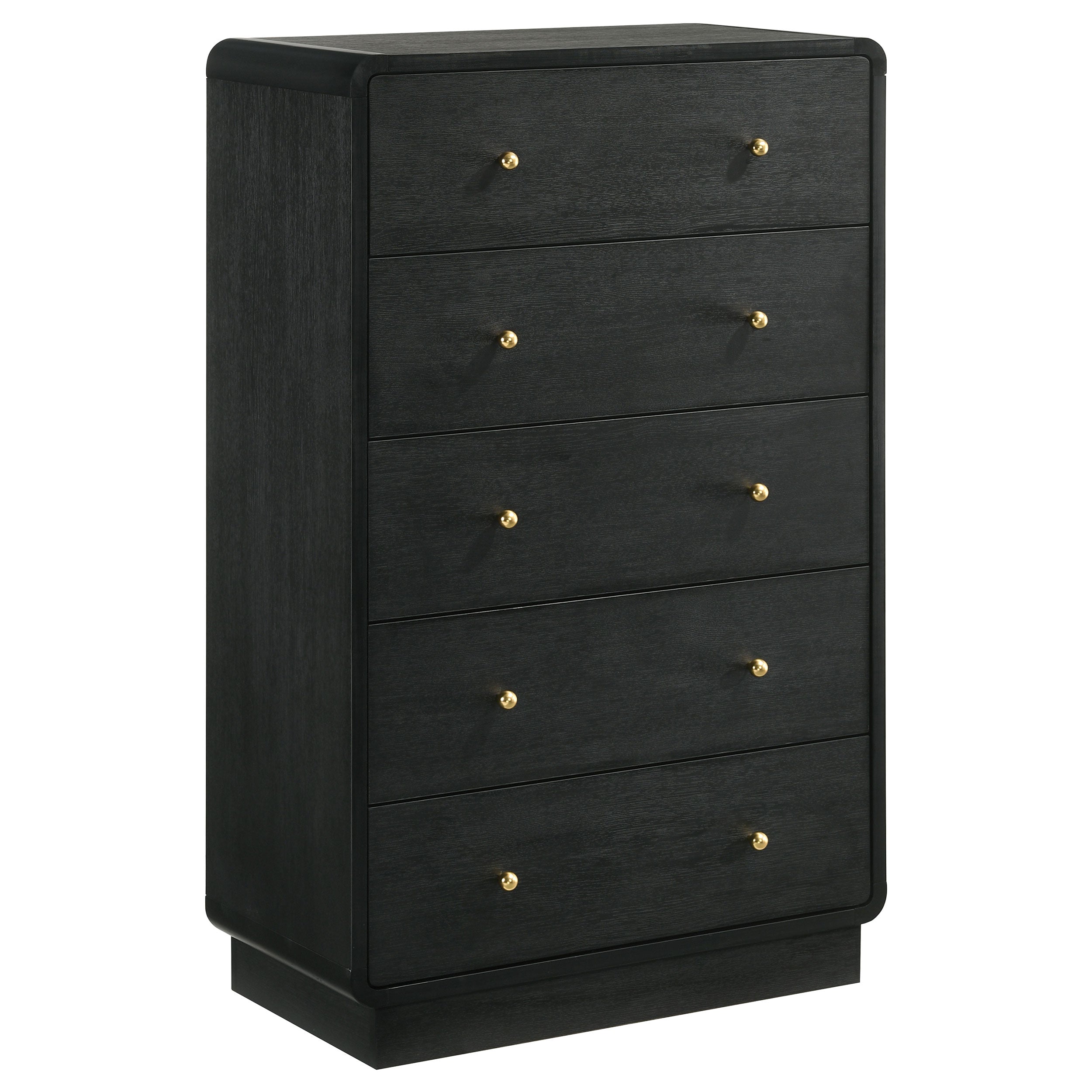 Best Furniture Outlet - Coaster - Cavelle 5-drawer Chest of Drawers Black - 223665