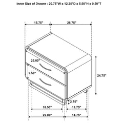 Amsbury 4-piece Eastern King Bedroom Set Nutmeg