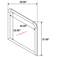 Amsbury 4-piece California King Bedroom Set Nutmeg