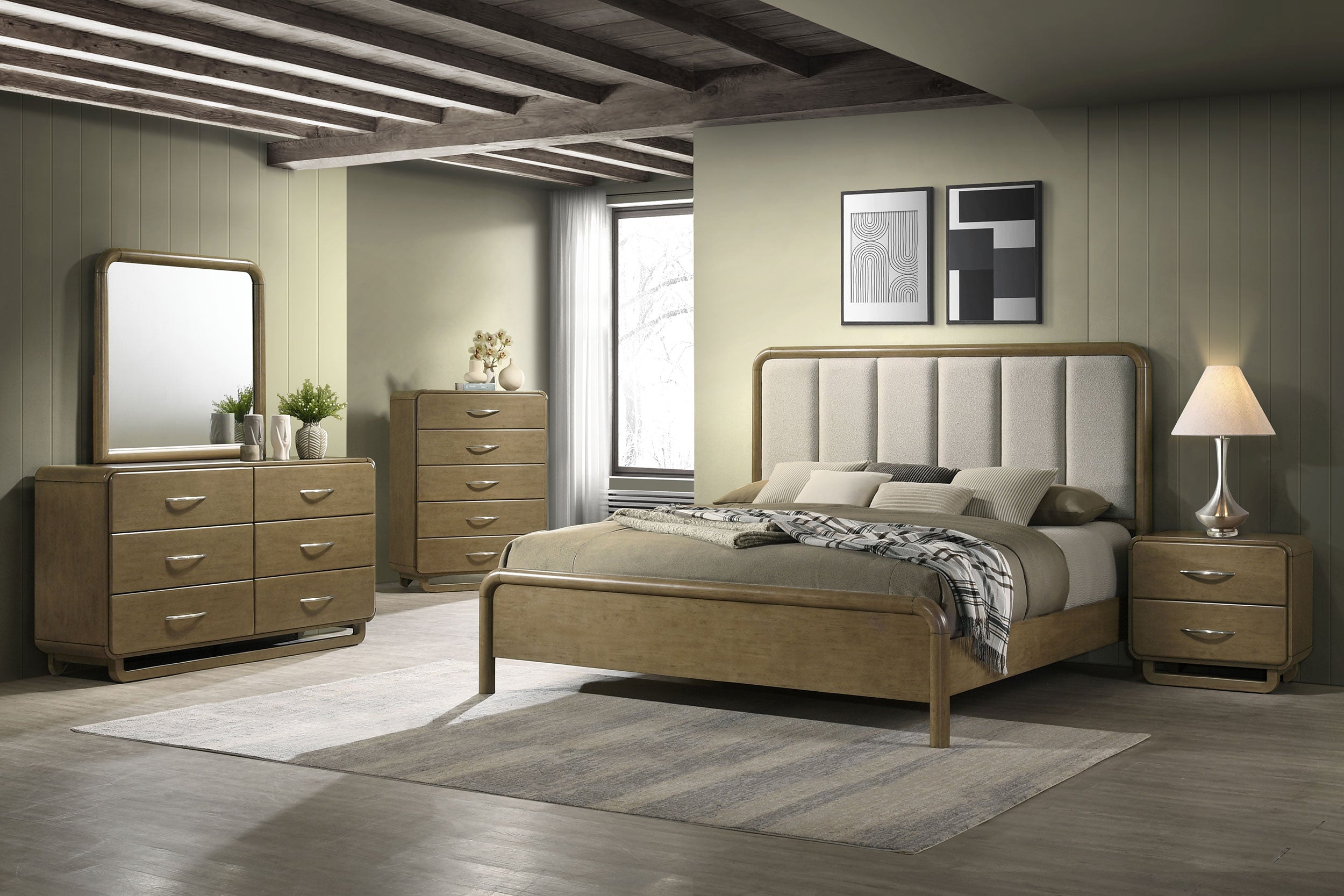 Best Furniture Outlet - Coaster - Amsbury 5-piece California King Bedroom Set Nutmeg - 224271KW-S5