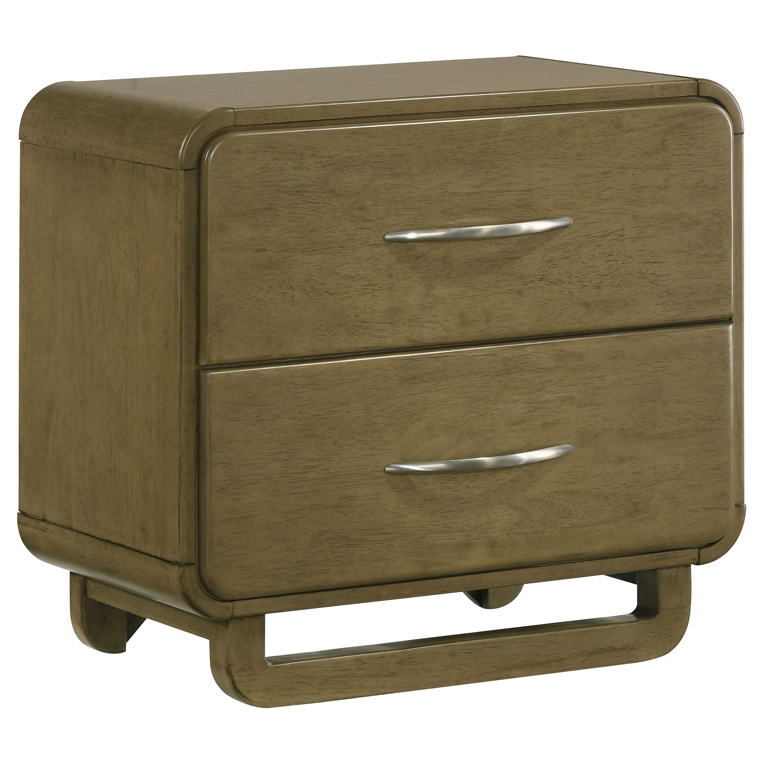 Best Furniture Outlet - Coaster - Amsbury 2-drawer Nightstand Bedside Table Nutmeg - 224272
