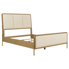Best Furniture Outlet - Coaster - Arini 56-inch Queen Panel Bed Cream and Sand Wash - 224301QCRM
