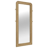 Best Furniture Outlet - Coaster - Arini Cane Weave Full Length Standing Floor Mirror Sand Wash - 224309