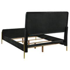 Arini 56-inch California King Panel Bed Cream and Black