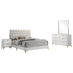 Kendall 4-piece Eastern King Bedroom Set White