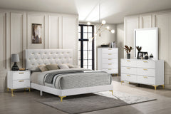 Best Furniture Outlet - Coaster - Kendall 5-piece Eastern King Bedroom Set White - 224401KE-S5