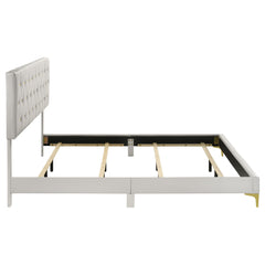 Kendall Upholstered Eastern King Panel Bed White