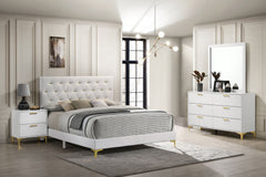 Best Furniture Outlet - Coaster - Kendall 4-piece California King Bedroom Set White - 224401KW-S4