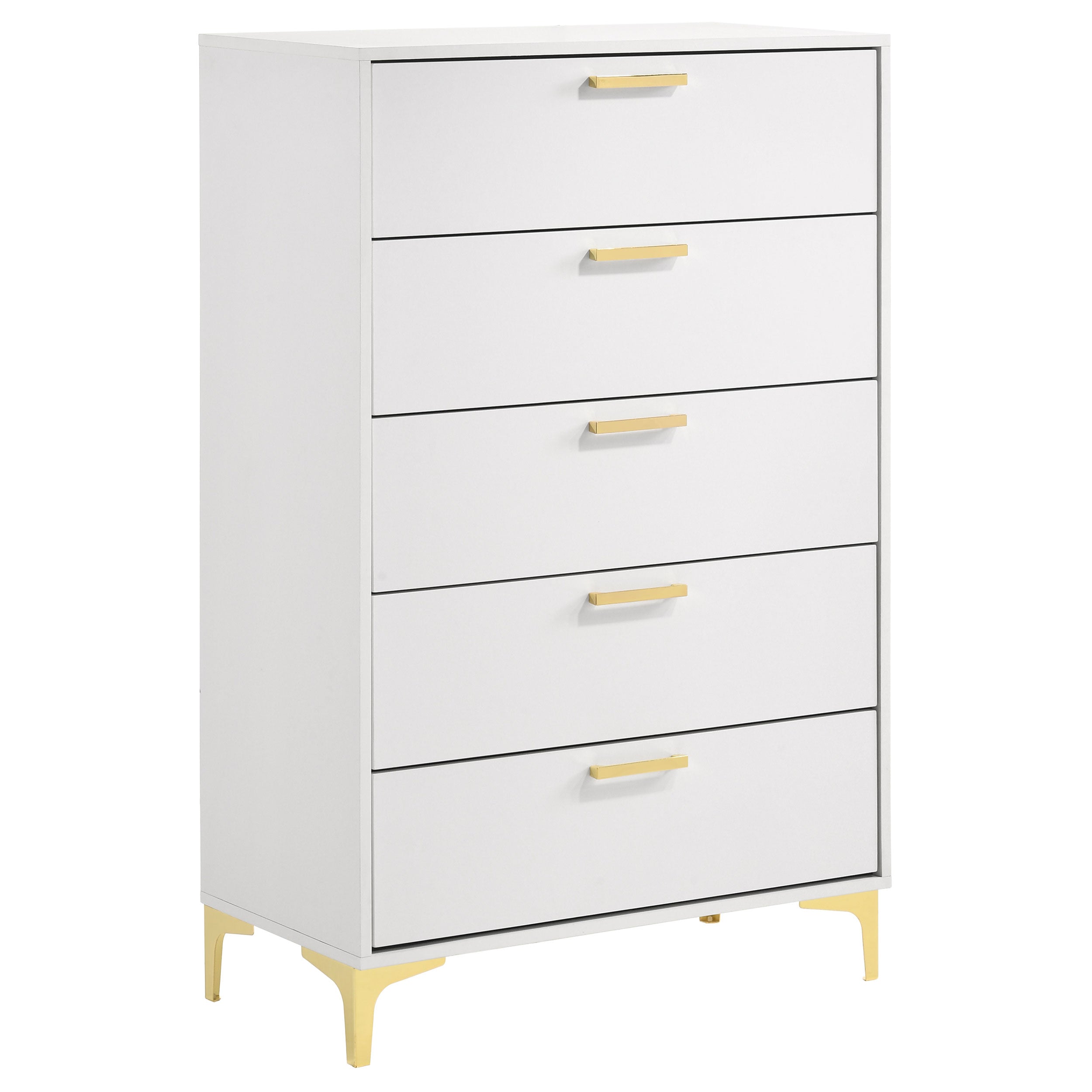 Best Furniture Outlet - Coaster - Kendall 5-drawer Bedroom Chest White - 224405