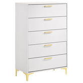Best Furniture Outlet - Coaster - Kendall 5-drawer Bedroom Chest White - 224405