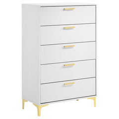 Best Furniture Outlet - Coaster - Kendall 5-drawer Bedroom Chest White - 224405