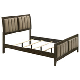 Best Furniture Outlet - Coaster - Wilkes 51-inch Upholstered Full Bed Dark Cocoa - 224421F