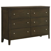 Best Furniture Outlet - Coaster - Wilkes 6-drawer Dresser Cabinet Dark Cocoa - 224423