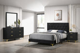 Best Furniture Outlet - Coaster - Kendall 4-piece Queen Bedroom Set Black - 224451Q-S4