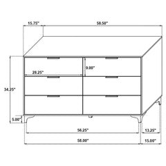 Kendall 4-piece Queen Bedroom Set Black