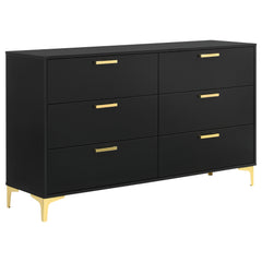 Best Furniture Outlet - Coaster - Kendall 6-drawer Dresser Black - 224453