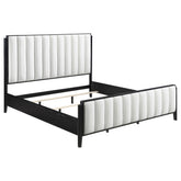 Best Furniture Outlet - Coaster - Brookmead 60-inch Upholstered Eastern King Bed Black - 224710KE