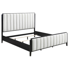 Best Furniture Outlet - Coaster - Brookmead 60-inch Upholstered Eastern King Bed Black - 224710KE