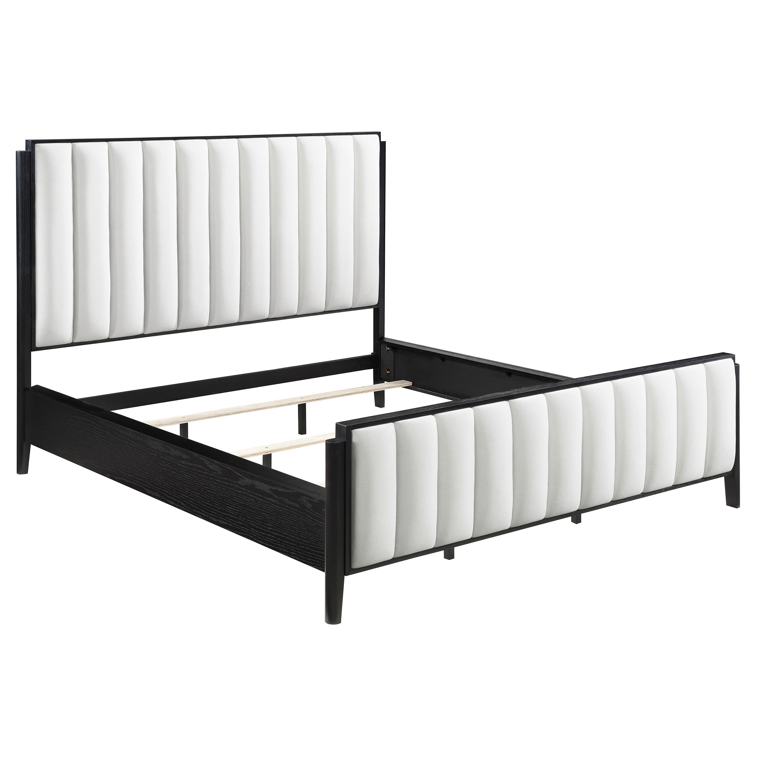 Best Furniture Outlet - Coaster - Brookmead 60-inch Upholstered California King Bed Black - 224710KW
